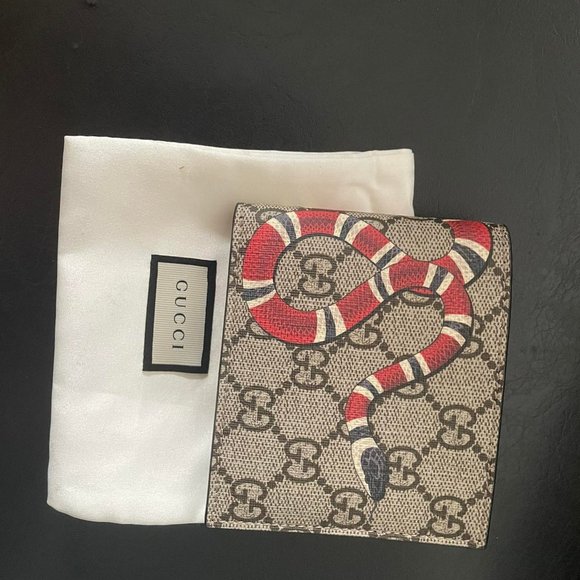 Authentic Gucci King snake long wallet